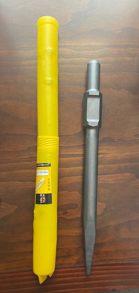 Bull Point Chisel Hex Spline Chisel 1-1/8 10"