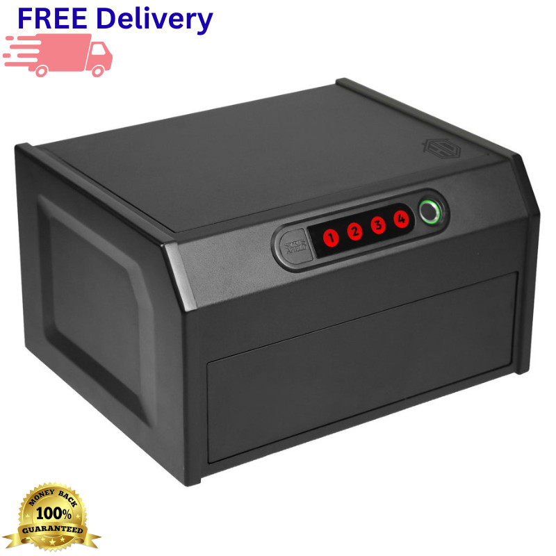 Biometric Quick Access Security Vault Dual Compartment Home Safe Electronic Lock