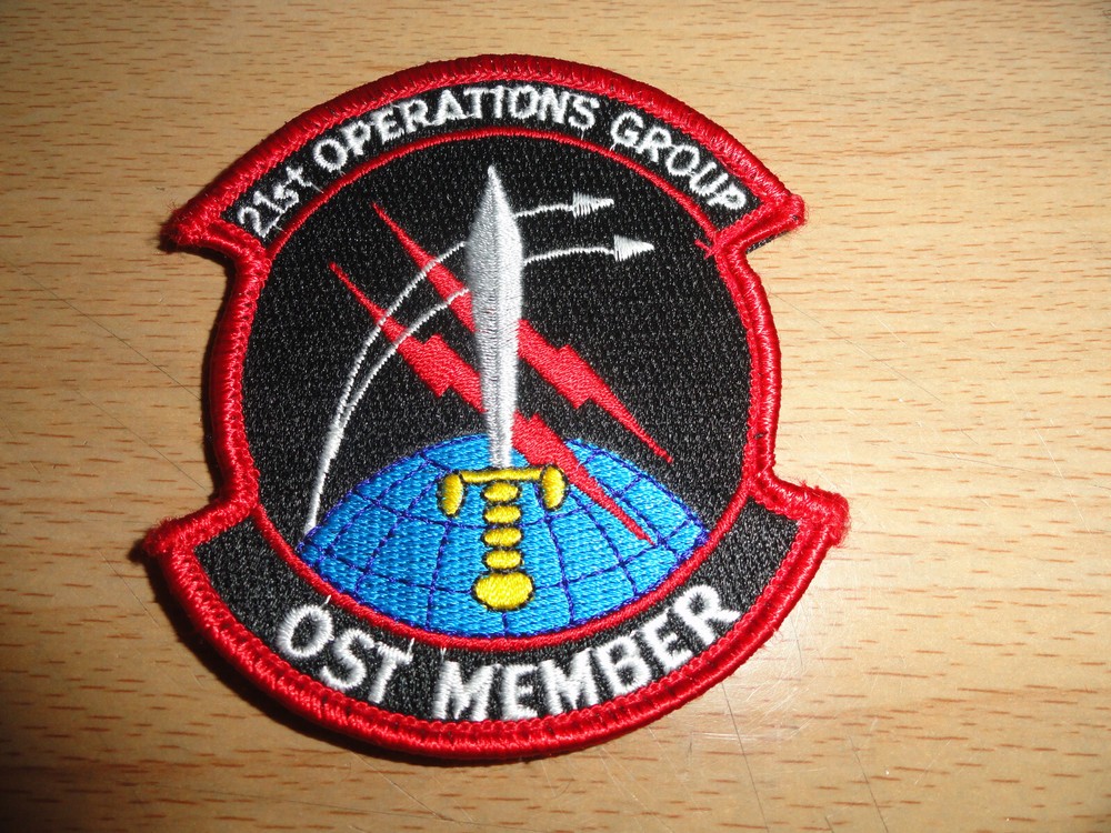 21st OPERATIONS GROUP  OST MEMBER   Patch, Uniform patch with “hook and loop"