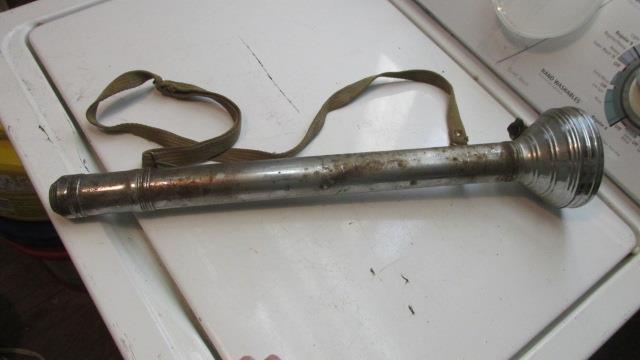 Vintage Mining Light With Leather Shoulder Strap And Ary Case Bag