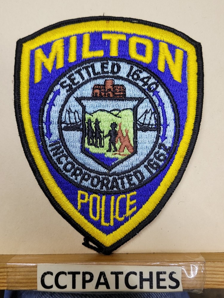 MILTON, MASSACHUSETTS POLICE SHOULDER PATCH MA