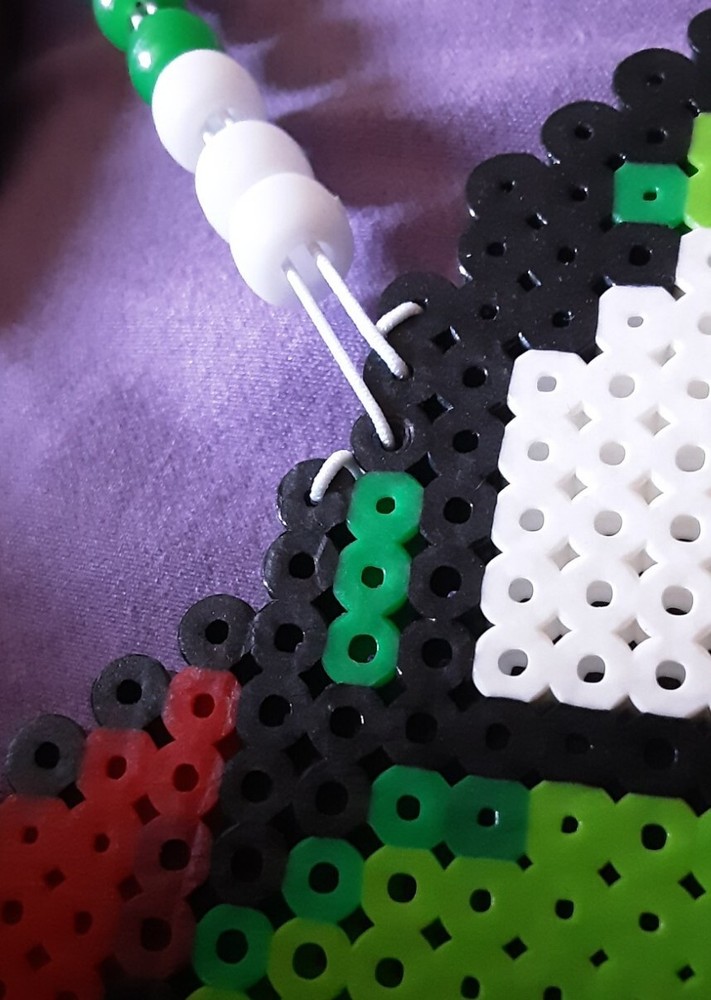 Yoshi Perler Bead Necklace