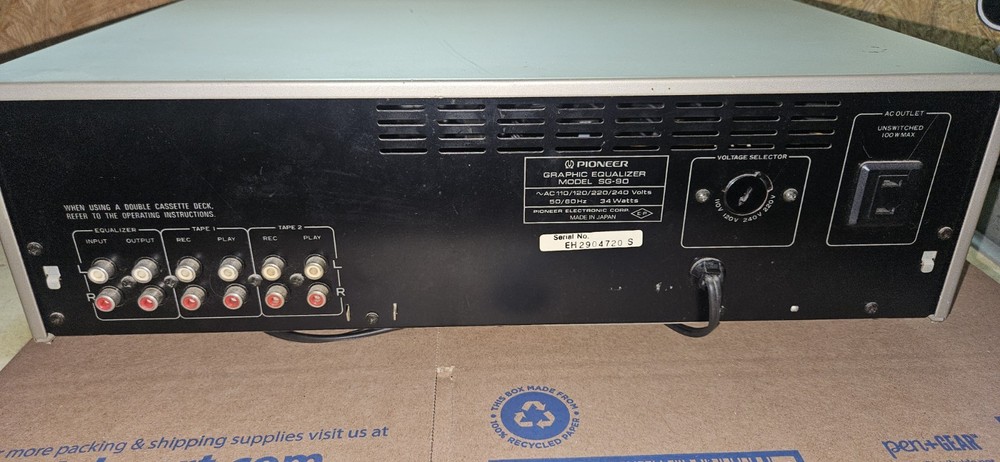 pioneer sg 90 graphic equalizer