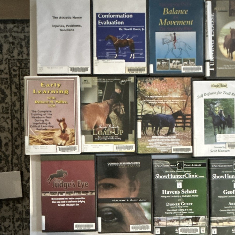 RARE Horse training lot. Ex library