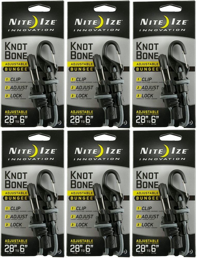 Nite Ize KnotBone Adjustable Bungee #5 (6-Pack)