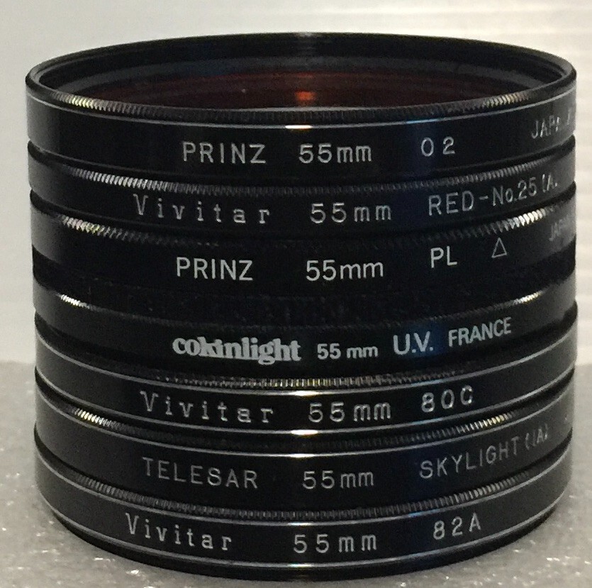 55mm Camera Filters lot (6)