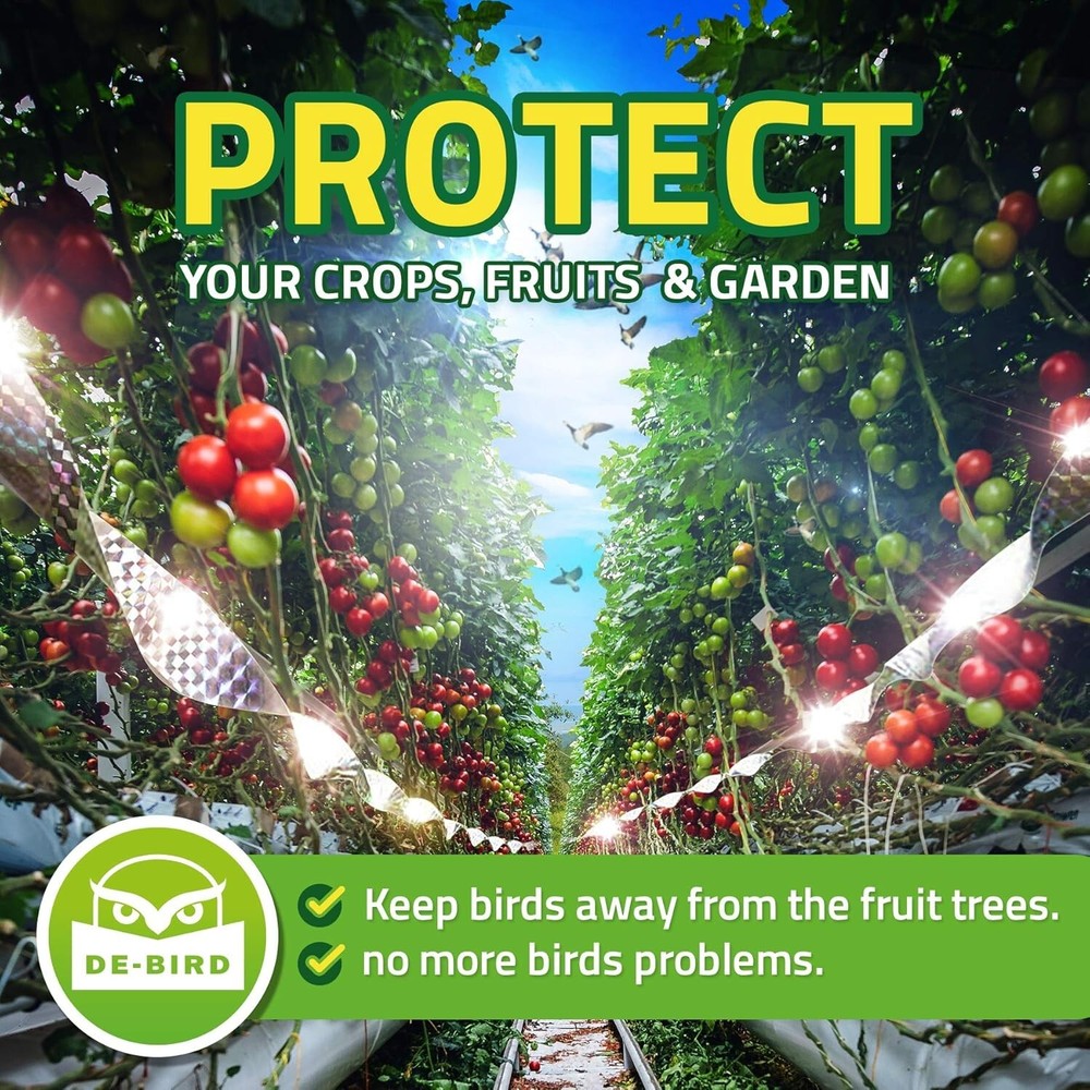Versatile 350 ft Scare Tape for Effective Bird Control – Safe & Durable Solution