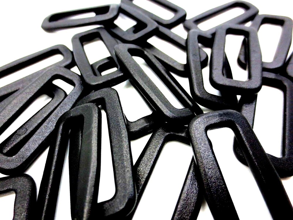 25mm 1" Wide fit Plastic Loop for Shoulder Strap Pack Belt Webbing DURABLE Black