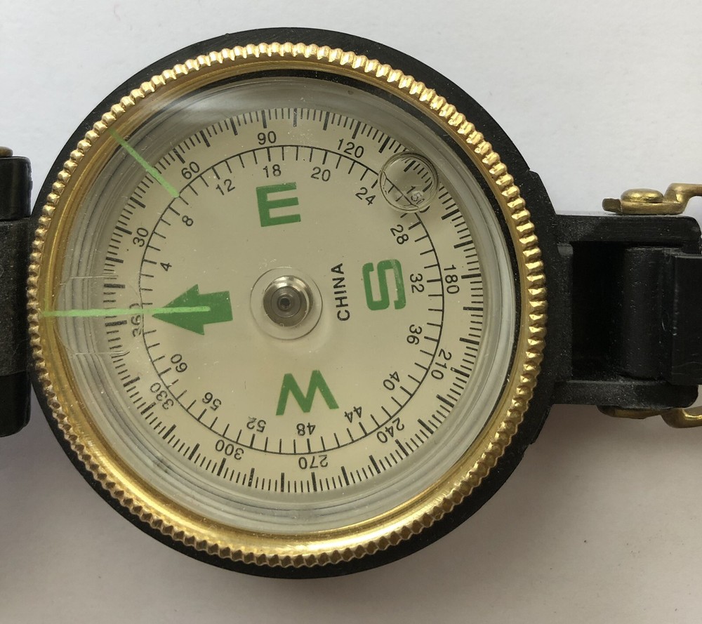 Vintage Engineer Directional Compass, Made in China