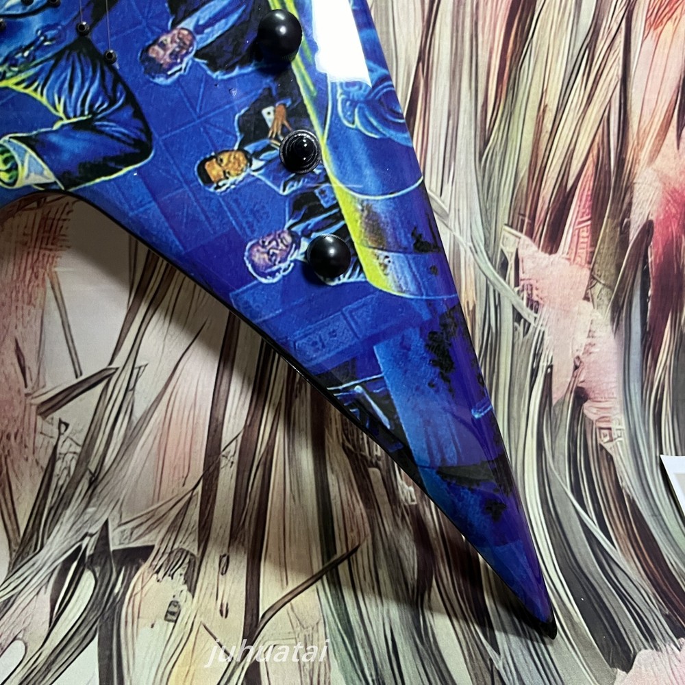 Solid Electric Guitar Dave Mustaine V Rust In Peace Active pickup 6 strings