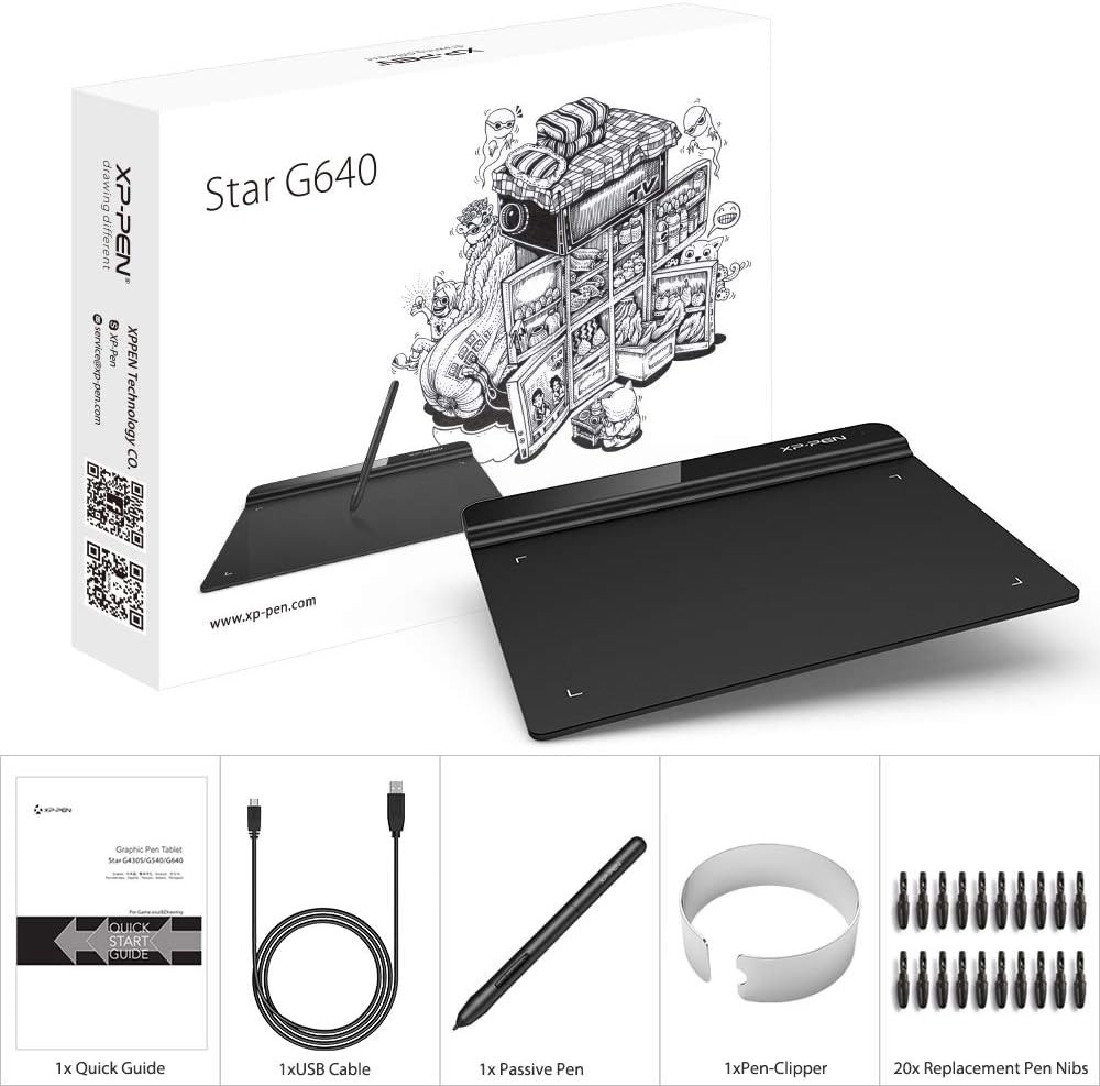 Versatile 6x4 Inch Graphic Tablet for Teaching, Drawing & Remote Work Efficiency