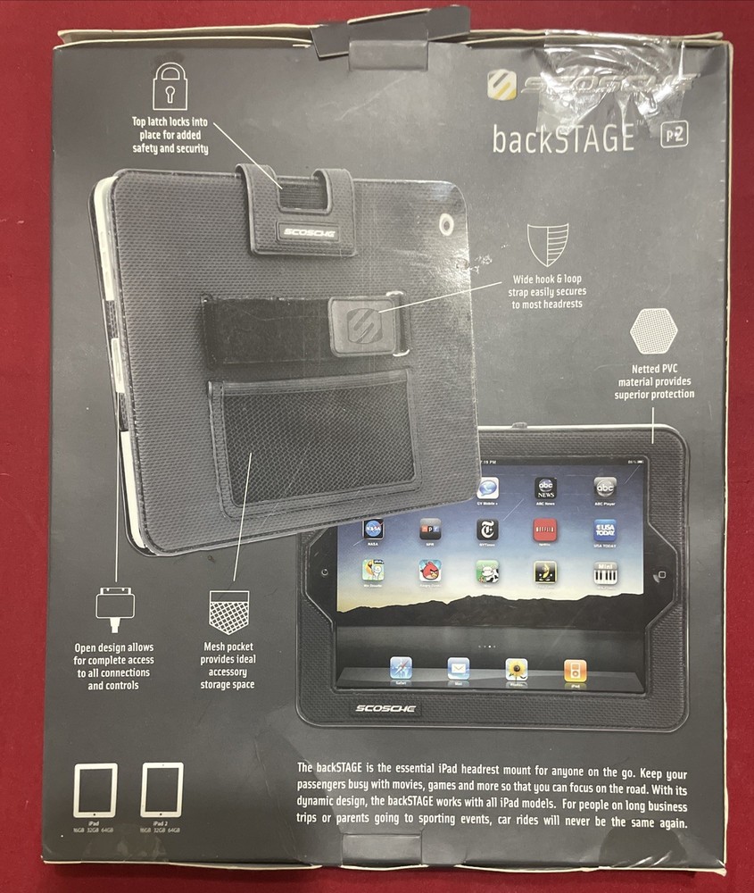 Scorched Backstage Headrest Mount For All iPad Models