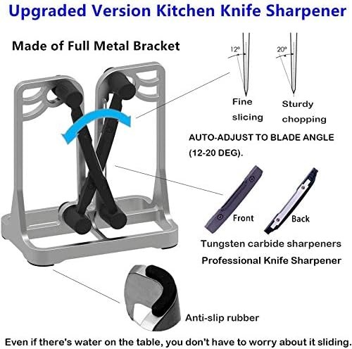 Kitchen Knife Sharpener - Professional Manual Sharpening Tool