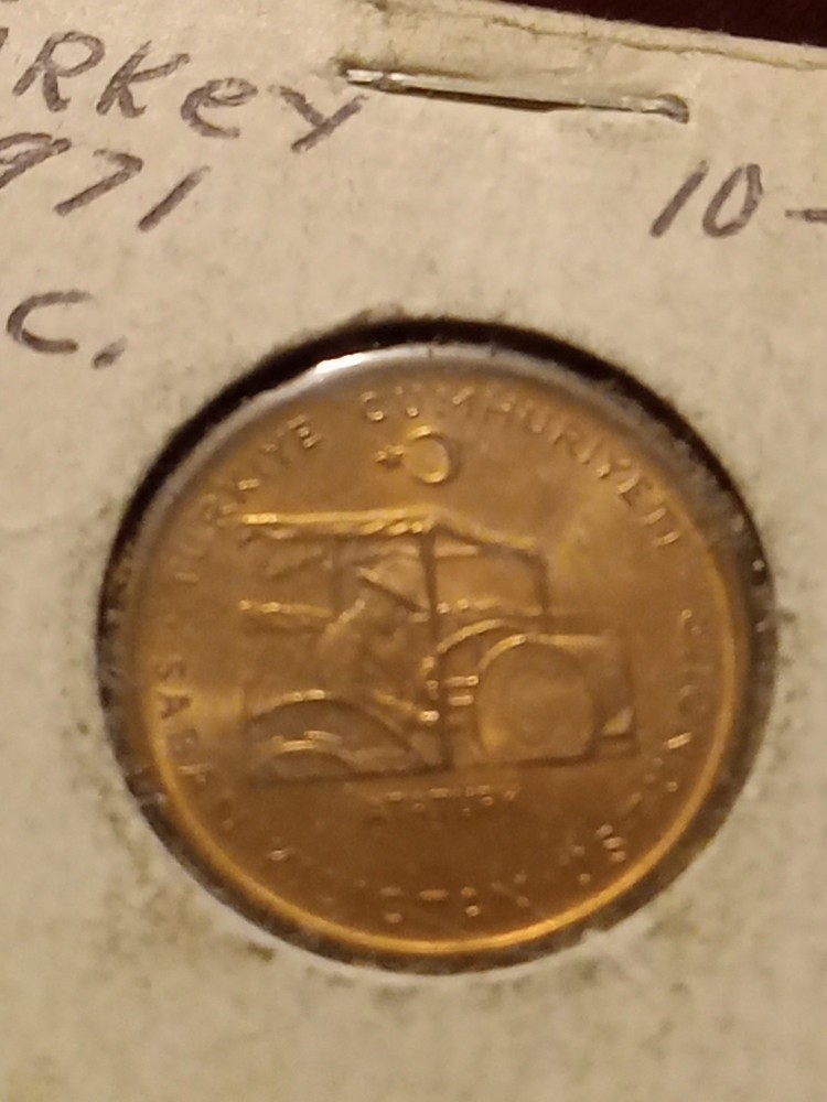 FC-101  1971  10 Kurus , Turkey, Uncirculated