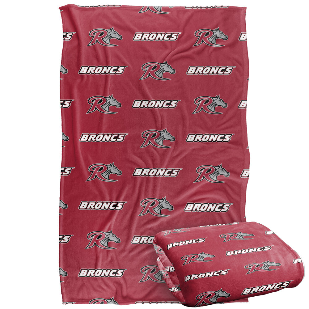 Rider University Logo Pattern Silky Touch Super Soft Throw Blanket