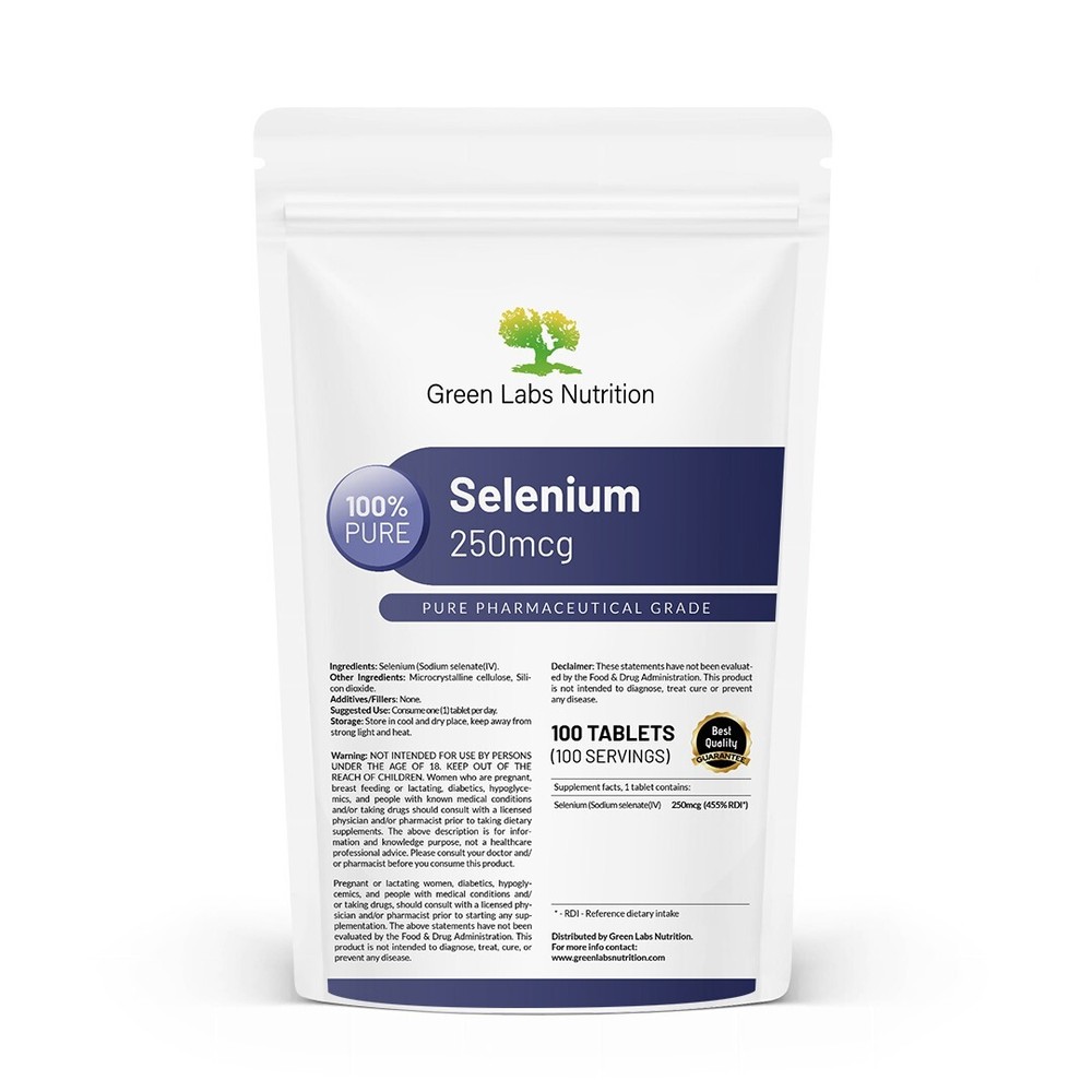 Selenium 250mcg Tablets – Thyroid, Antioxidant, Immune & Cell Protection Support