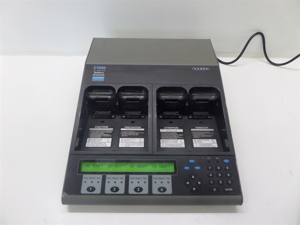 Cadex C-Series C7400 Battery Analyzer - No Adapters