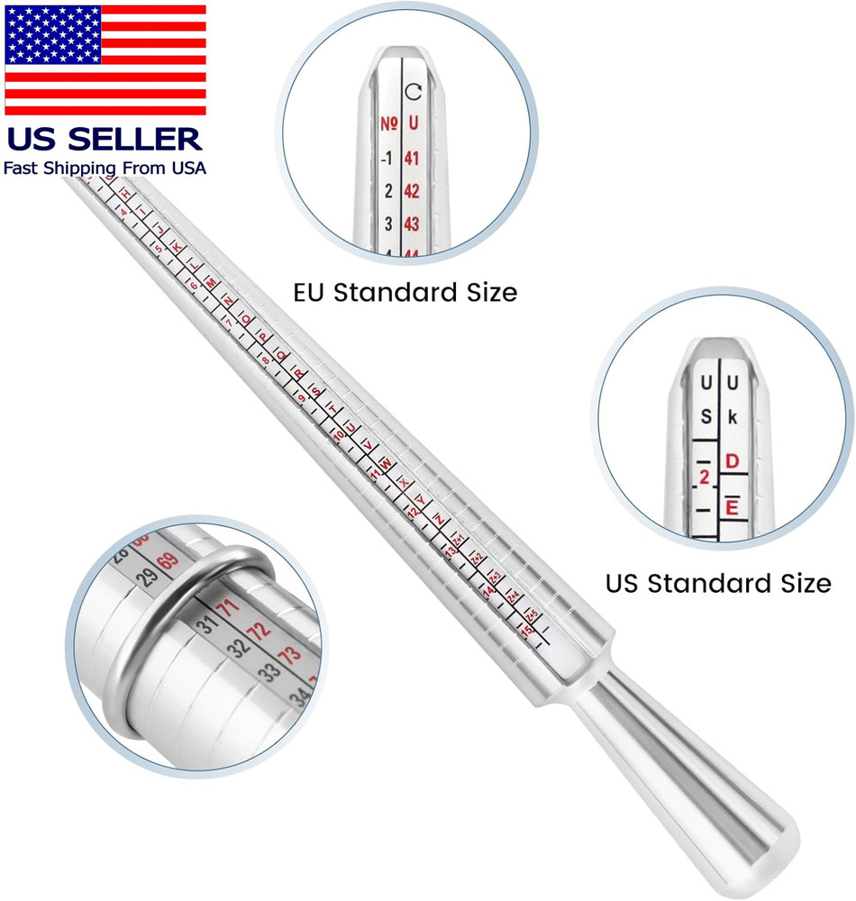 Ring Sizer Measuring Tool Set, Ring Size Measurement Making Kit,Ring Sizer Guage