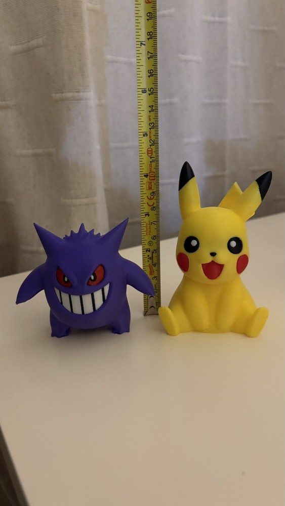 3D Printer Pikachu And Gengar