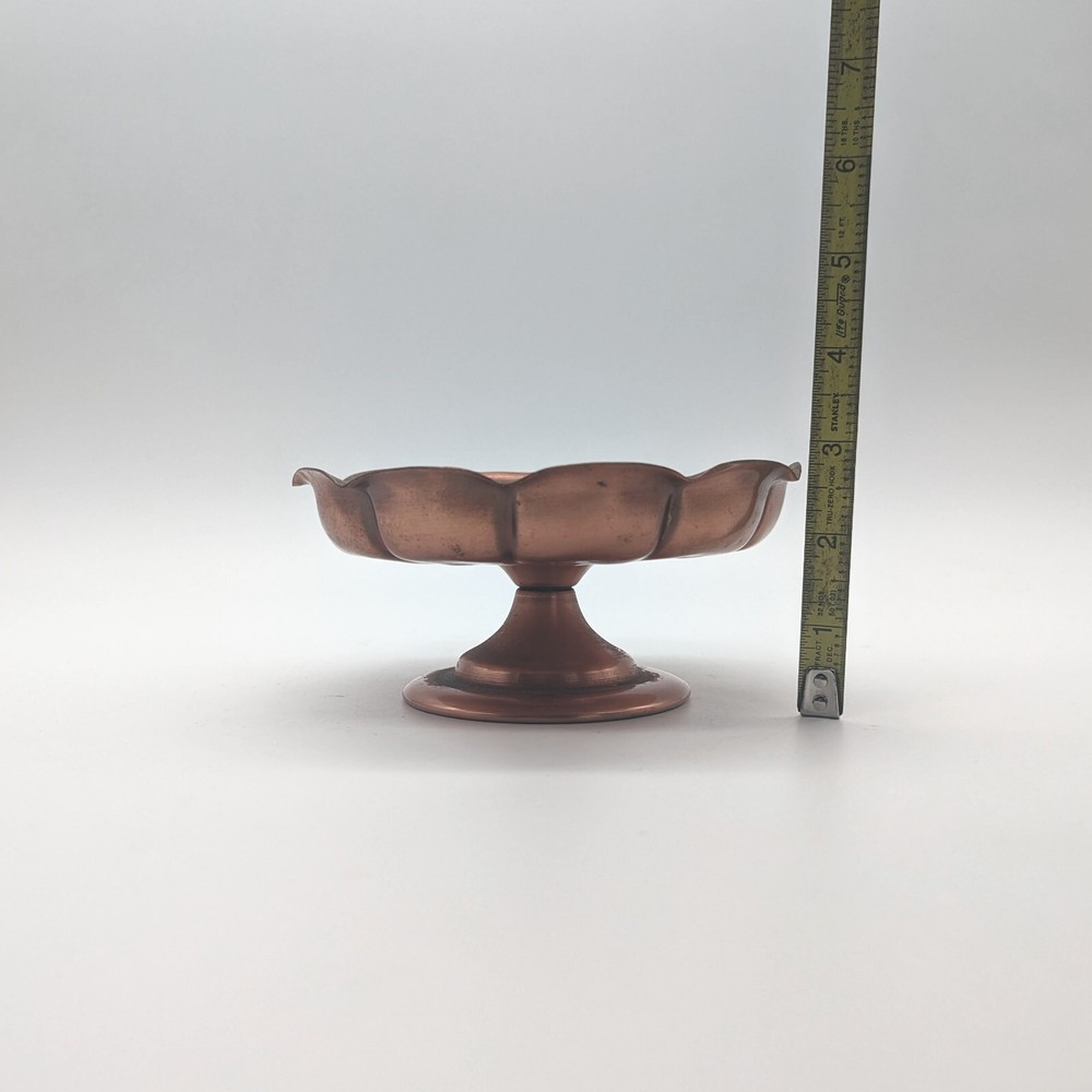 Small Copper Bowl Folded Edge - Decorative/Plant stand