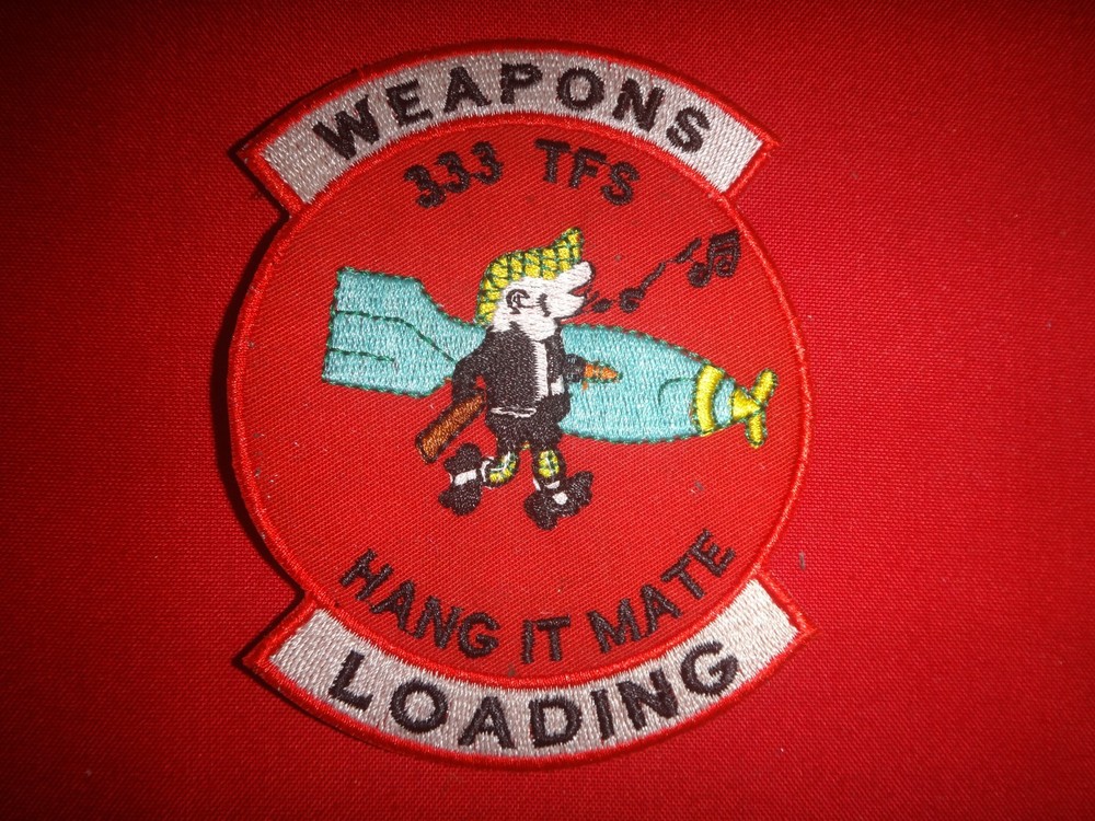 Vietnam War Patch US Air Force 333rd Tactical Fighter Squadron WEAPONS LOADING