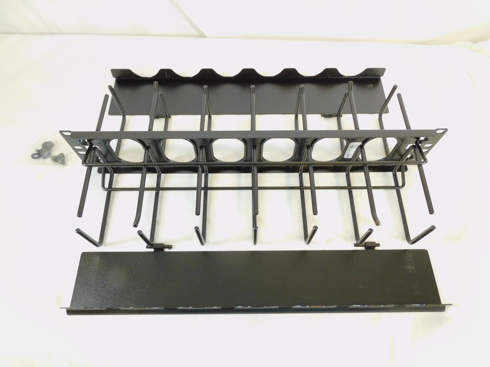 Ring Panel Cable Manager Hubbell HC219CC3N NextFrame Hinged Covers - EXCELLENT