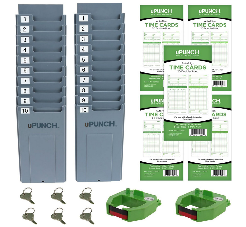 uPunch HN3500 Advanced Time Clock Bundle for Small Business: Complete...
