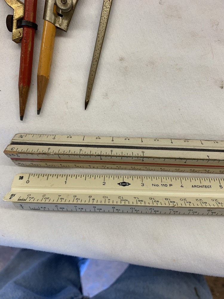 Vintage Drafting Tools ~ Engineering ~ Sears West Germany ~ AS FOUND ~ AS IS