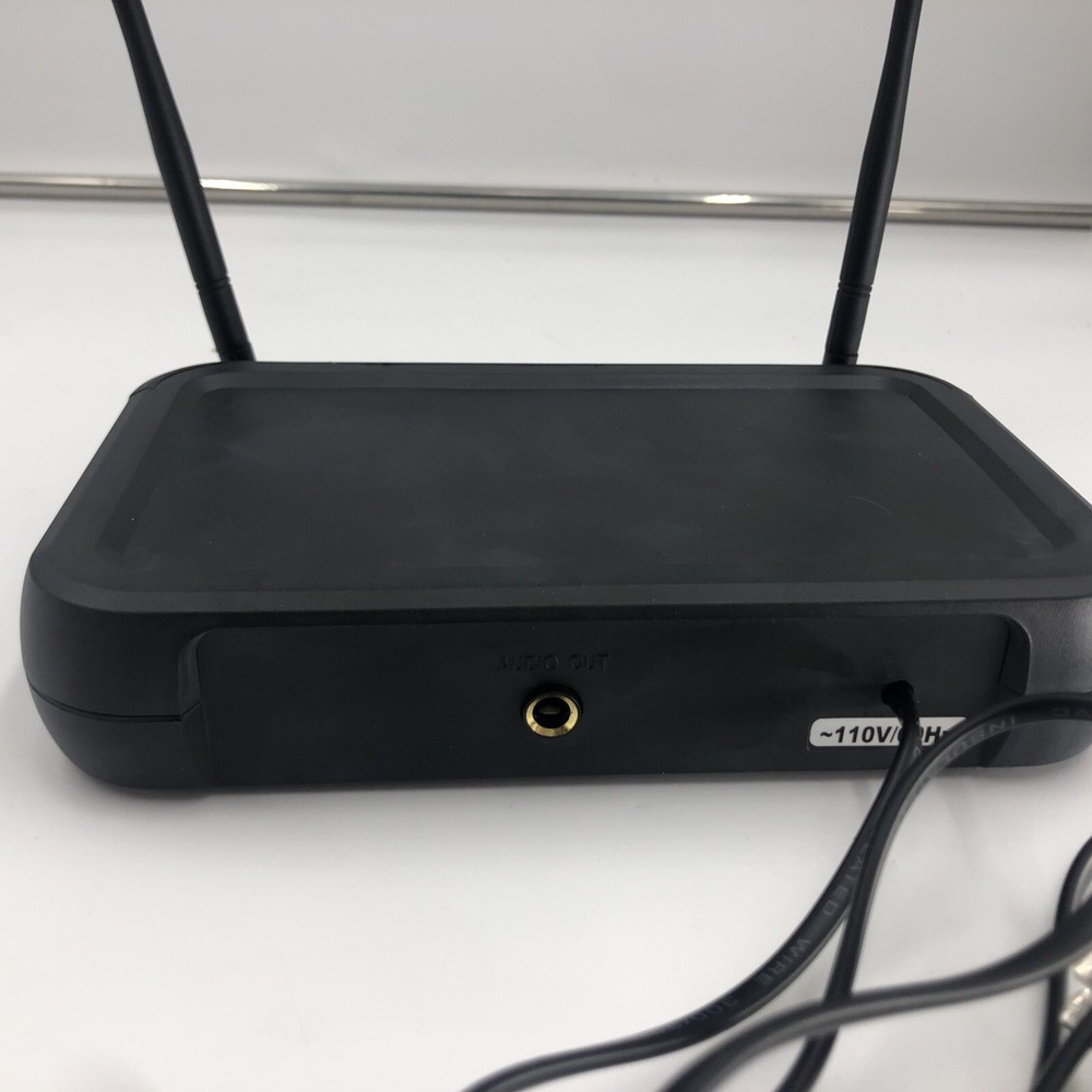 Pyle Fixed Frequency Wireless Karaoke Microphones w/ 2 Handheld Mics