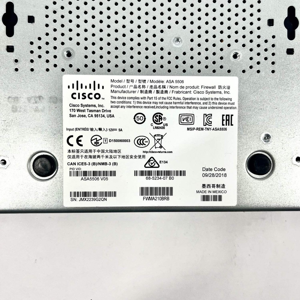 Cisco Router/firewall Security Appliance line