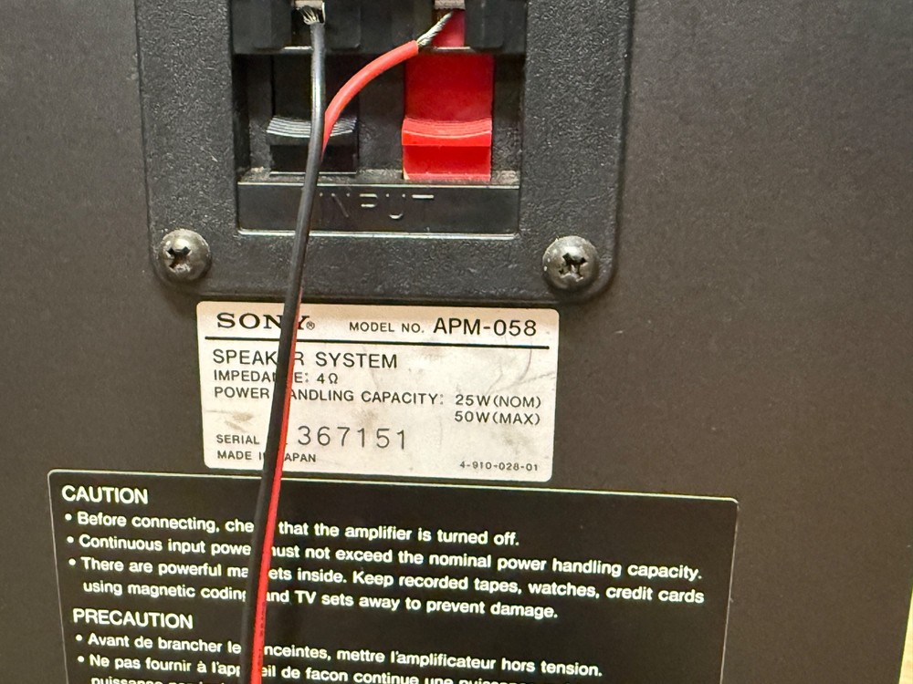 SONY FH-5 Compact High Density Component System