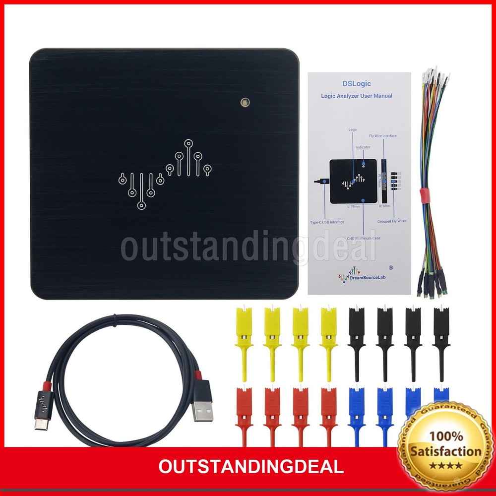 DSLogic U2Basic 16CH Logic Analyzer 100MHz 64Mbits Hardware Memory Debugging