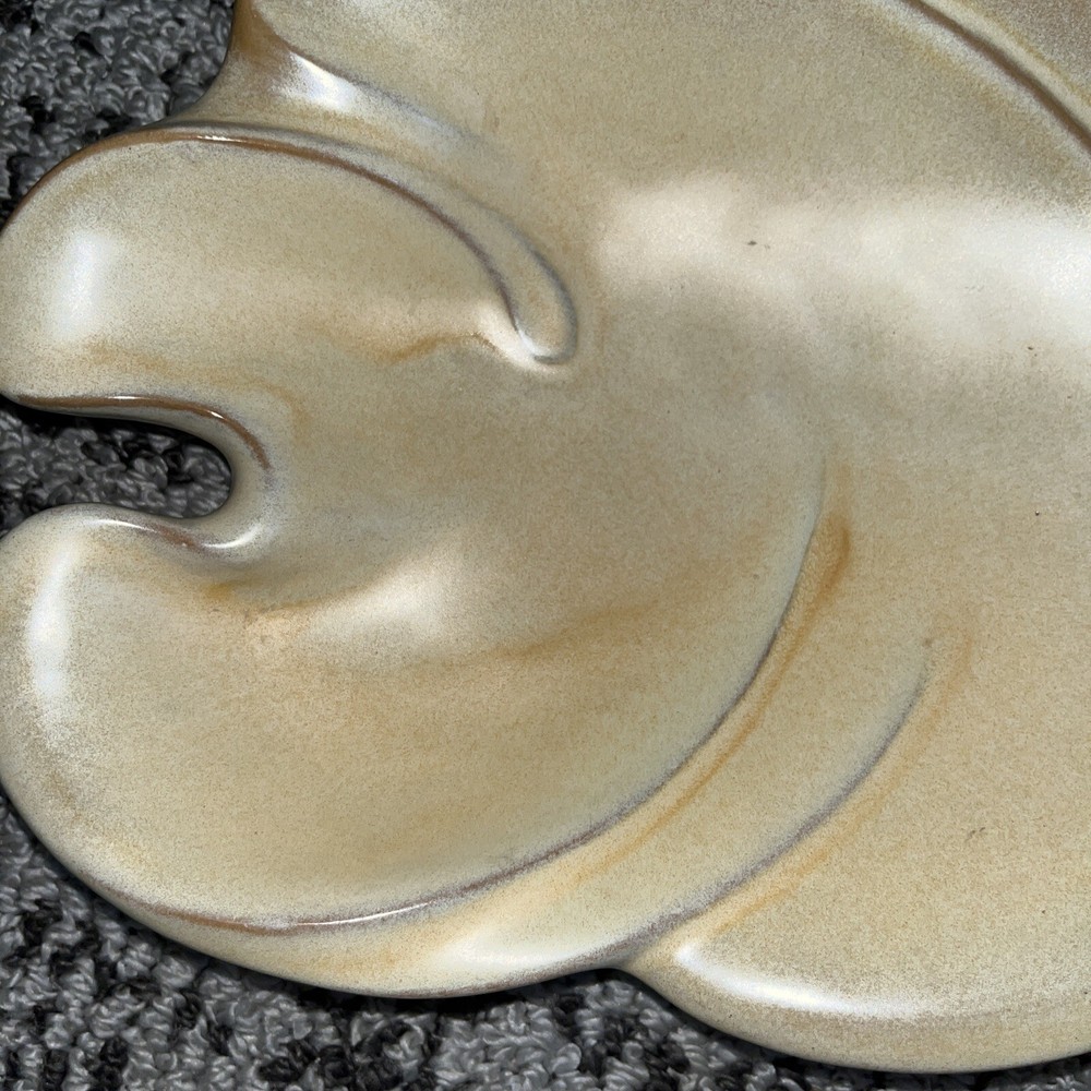 Large Ceramic Leaf Shaped Dish