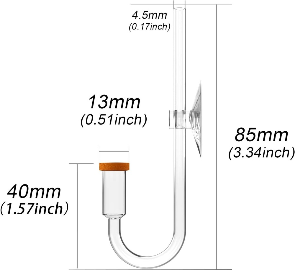 High-Performance Neo CO2 Diffuser - Secure Suction Cup for Reliable Placement