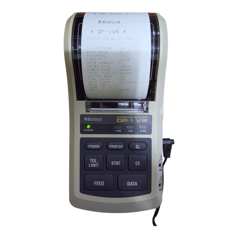 Mitutoyo DP-1VR Digimatic Mini Processor Printer w/ AC Adapter Tested Working