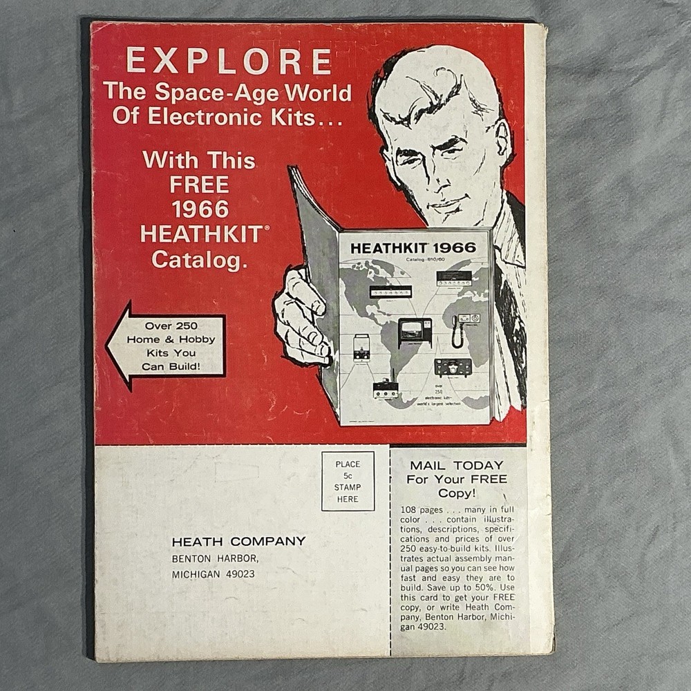 Electronics Illustrated Magazine March 1966 Vintage