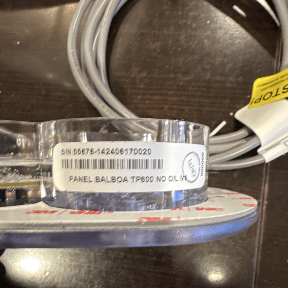 balboa control panel 55676-14 plastic clear silver spa hot tub part