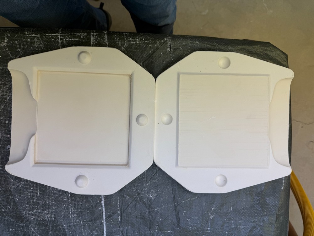 VINTAGE DUNCAN CERAMIC MOLD #DM-513 REVERSIBLE TILE
