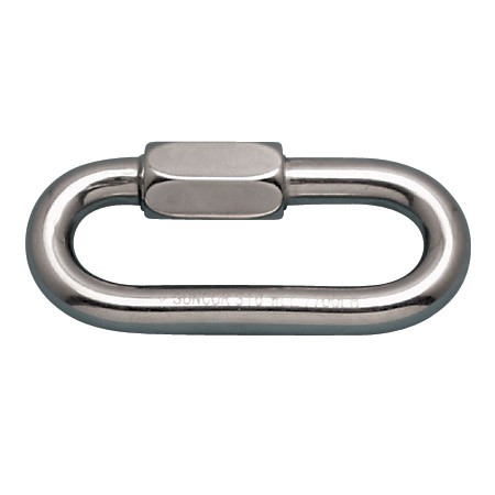 STAINLESS LONG QUICK LINK, 7/16", 316 SS