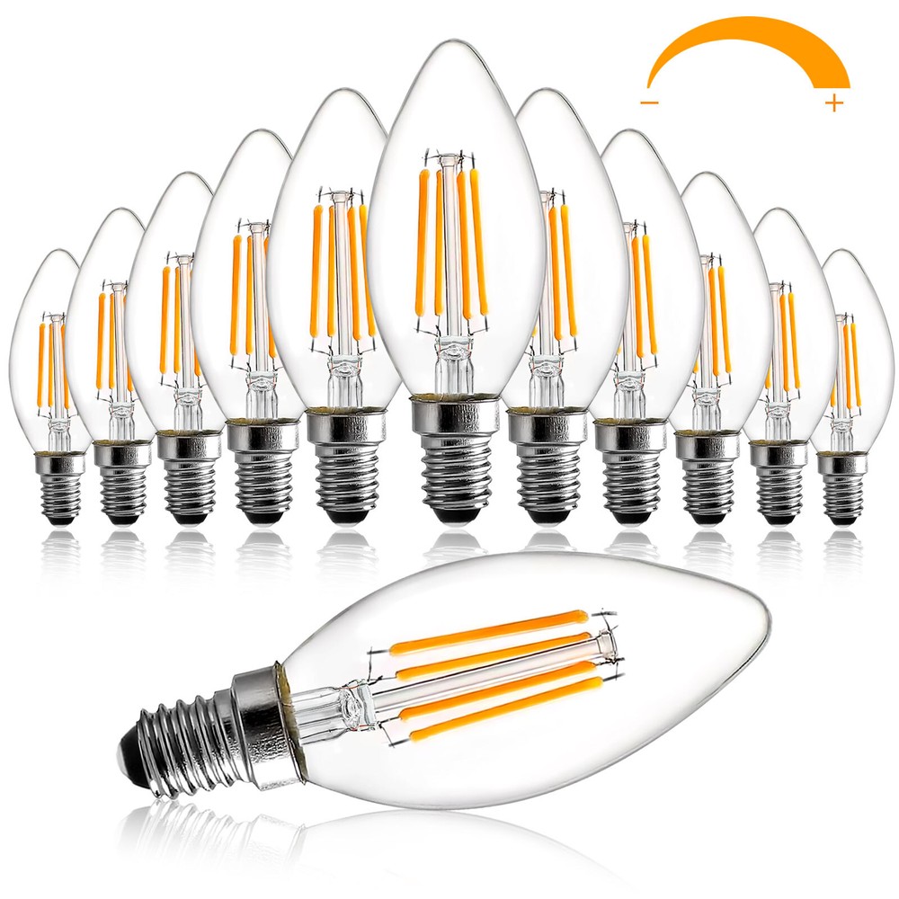 BRIMAX E12 LED Candle Light Bulbs Candelabra Chandelier Bulb Replacement 40W 60W