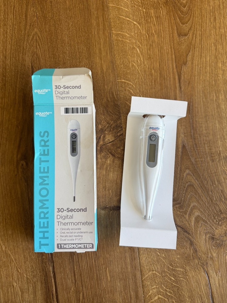 EQUATE 30 Second Digital Thermometer BRAND NEW Open Box