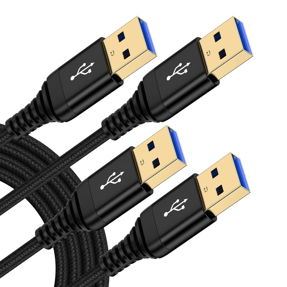 USB to Cable, 6FT 2 Pack A A Cable Male USB2.0
