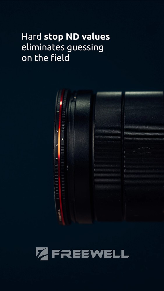 82mm Threaded Hard Stop Variable ND Filter Standard Day 2 to 5 Stop Camera Filte