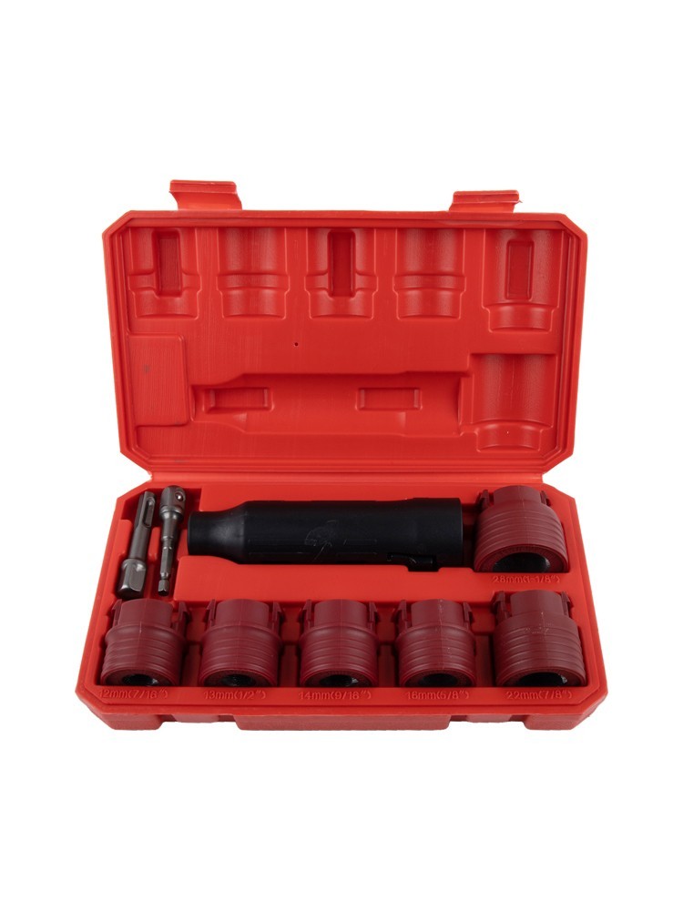 9PCS Wheel Stud Cleaner Brush Set for Automotive Work Fast Rust Removal Tools