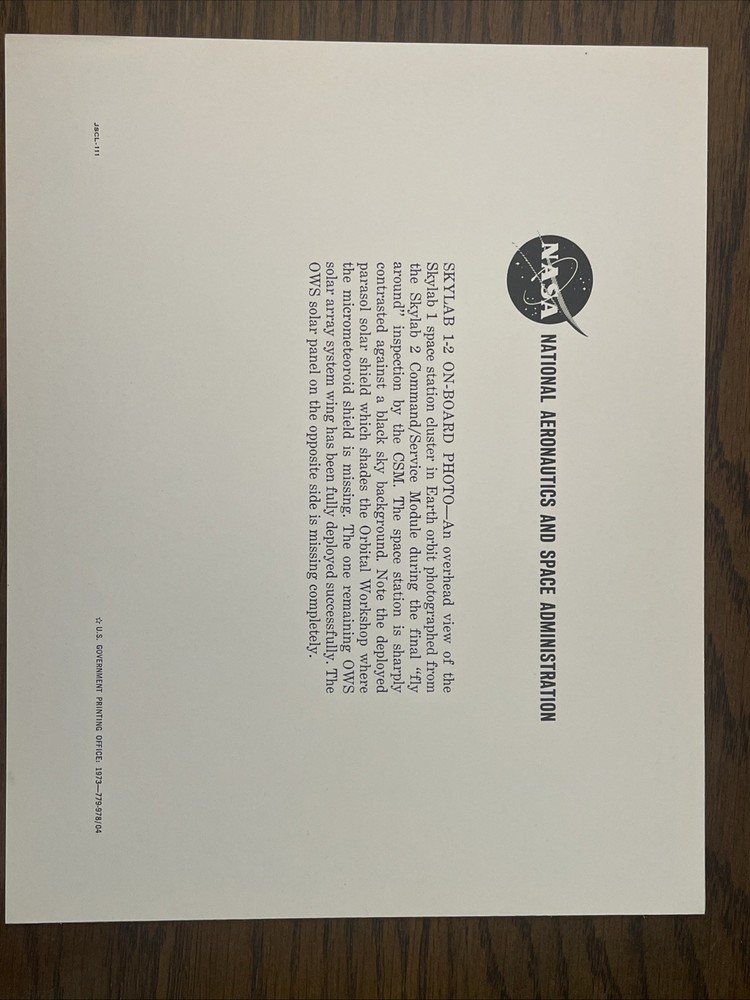 Skylab Space Station Cluster Deployed In Earth Orbit - Overhead View