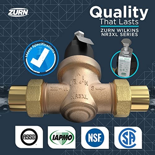 Zurn Wilkins 112-NR3XLDUC 1-1/2" NR3XL Pressure Reducing 1.5 Inch, Bronze