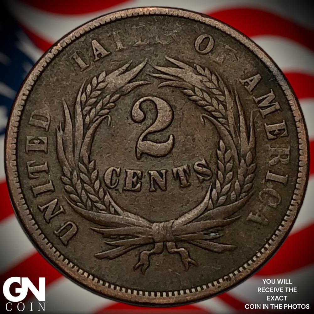 1865 2 Cent Piece M6472