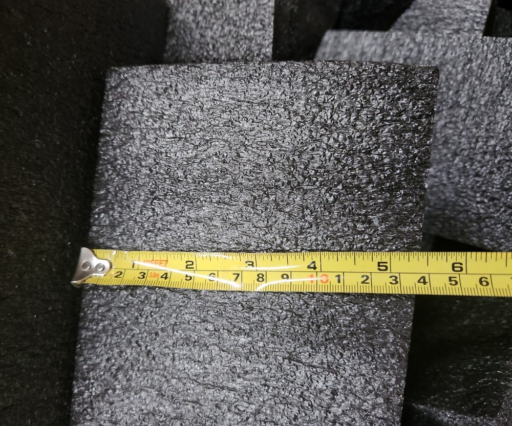 227 Pcs - Customizable Polyethylene Foam Packaging Material, 9" x 5.5" X 1.5"