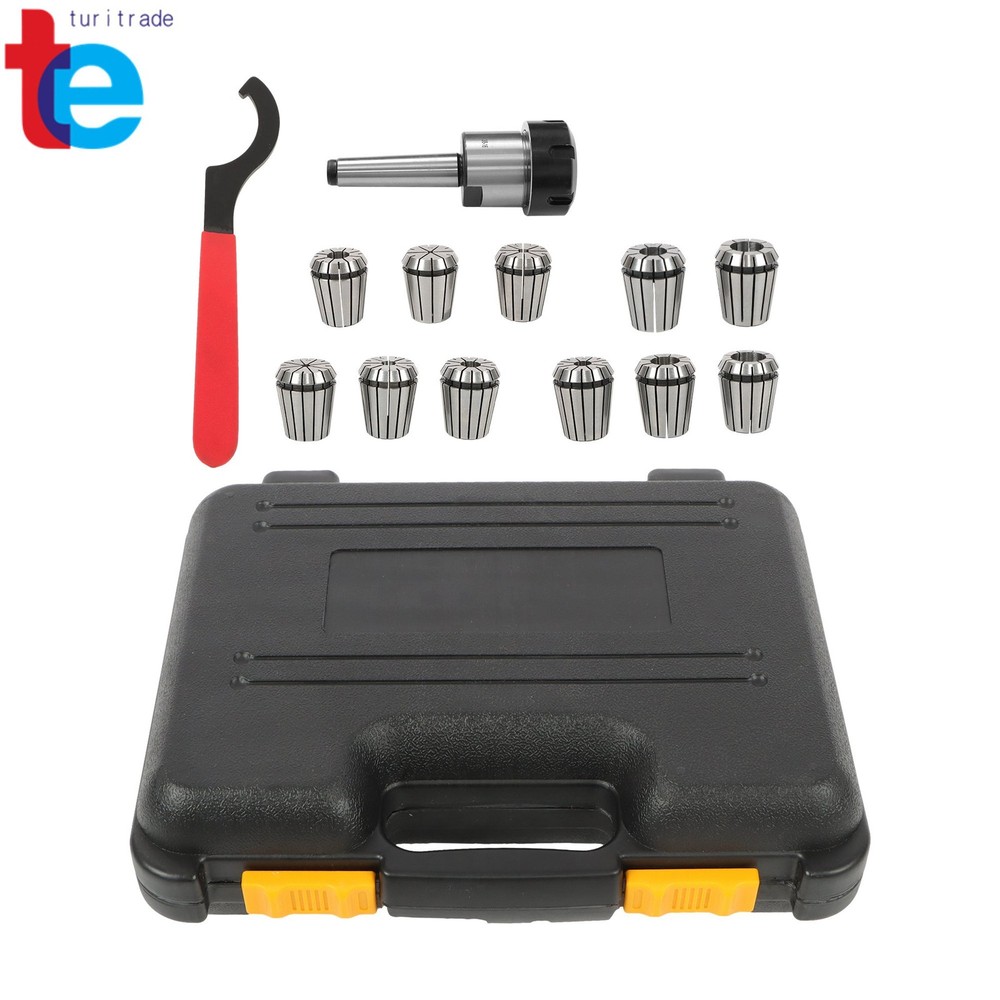 ER32 Collet Chuck MT2 Shank Kit Includes 11 Pack Collets Full Size Range