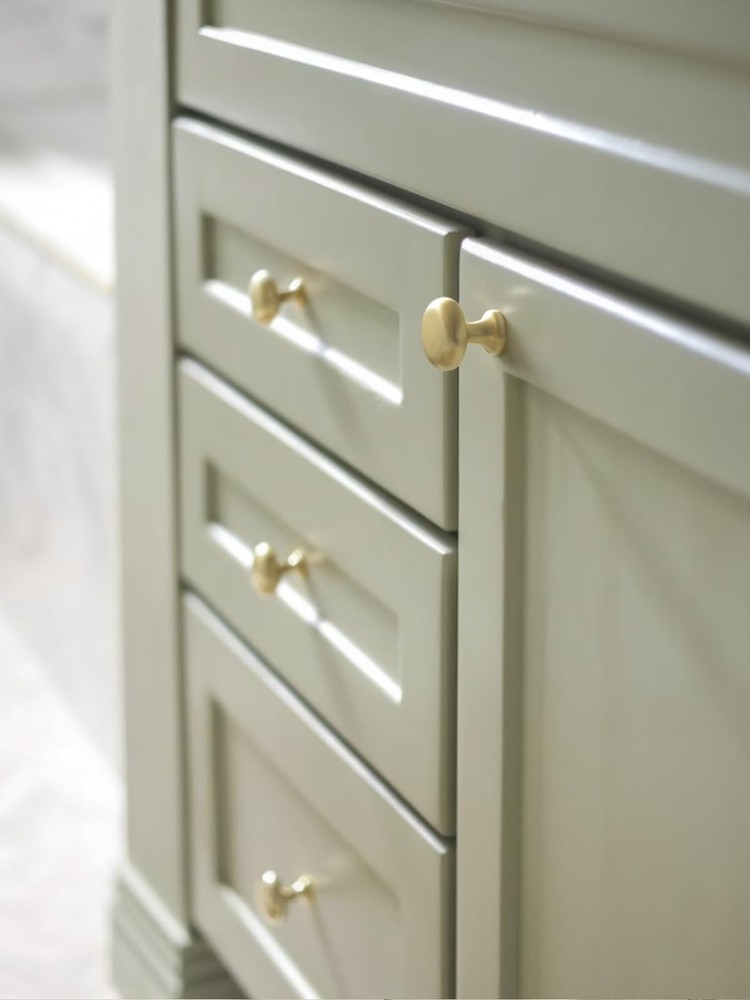 Brushed Gold Cabinet Knobs Classic Vintage Retro Drawer Knobs Kitchen Cupboar...